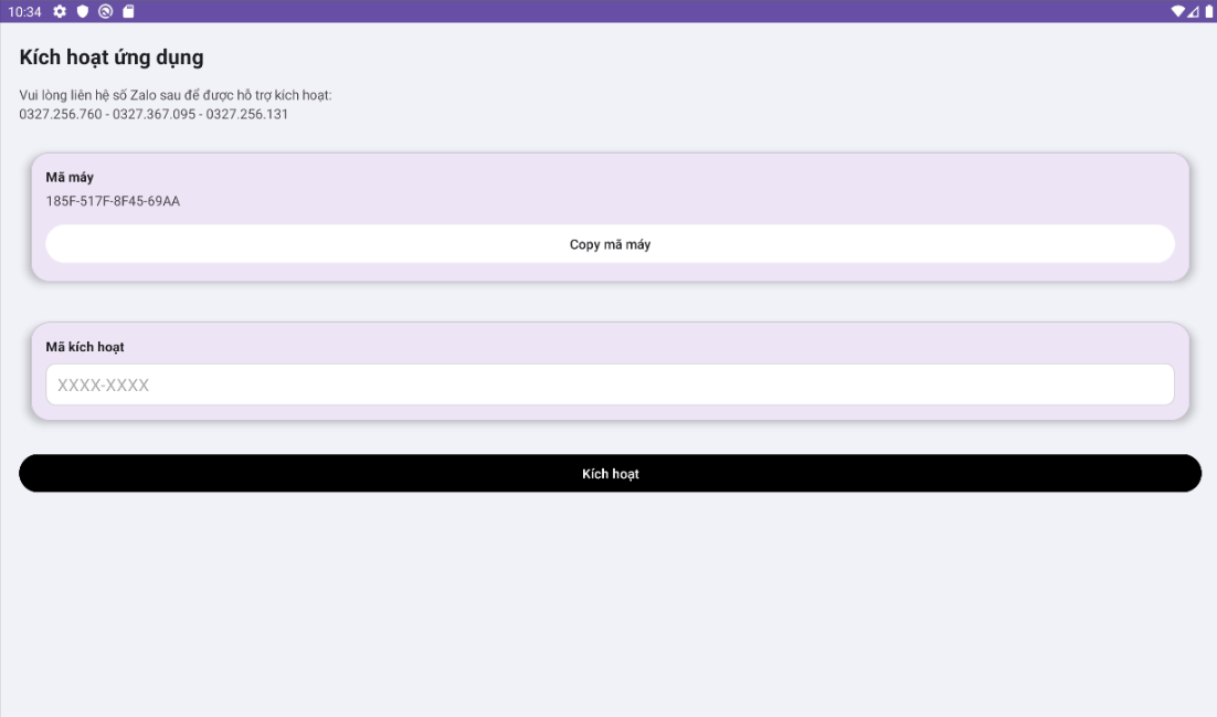 Ảnh minh họa kích hoạt bản quyền